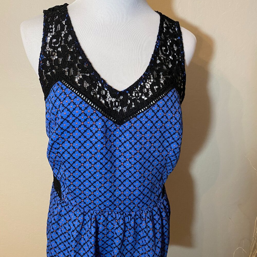 Greylin Sleeveless Lace Back Top